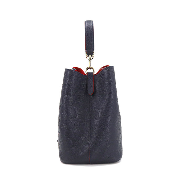 Louis Vuitton Monogram Emplant Neo Noe Shoulder Bag Leather Marine Rouge - Picture 3 of 9